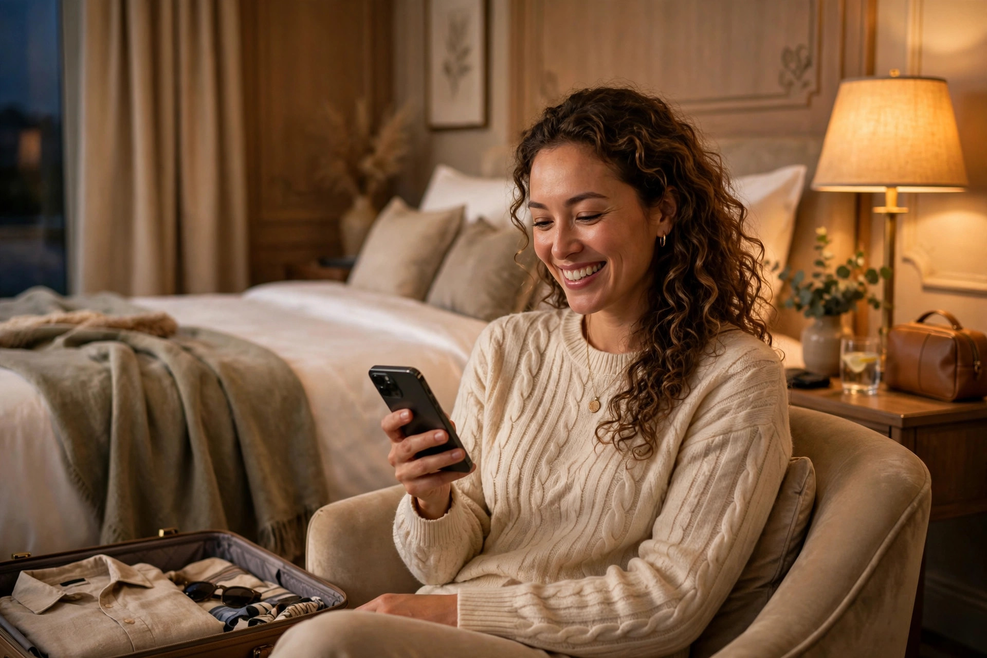 Cliente discutant avec Souri sur son téléphone