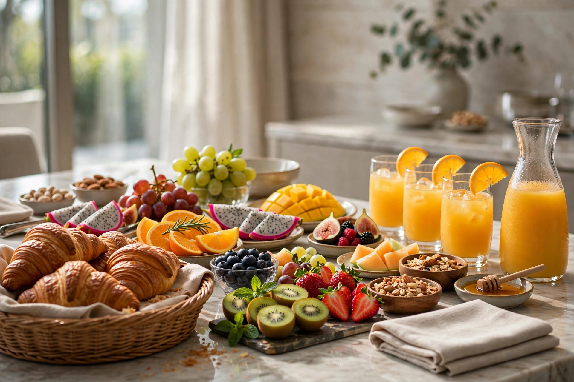Buffet petit-déjeuner gastronomique